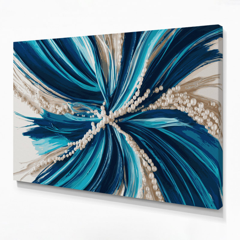 Art mural sur toile Lyrical Abstraction 13, H 16 po x l 20 po