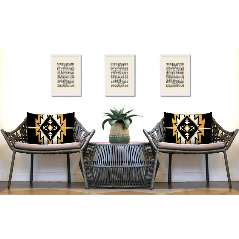Oreiller réversible intérieur / extérieur Loma, 25 x 18, Jaune