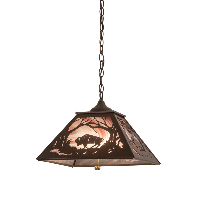Luminaire suspendu dôme 2 lumières