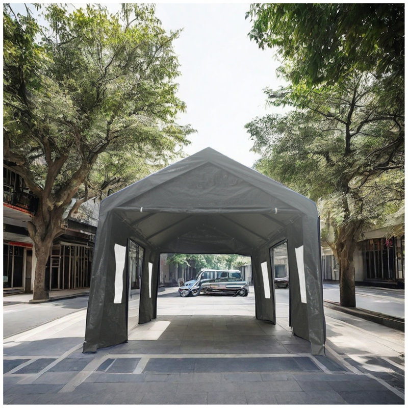 Tente de garage 10 x 20 pi, Gris