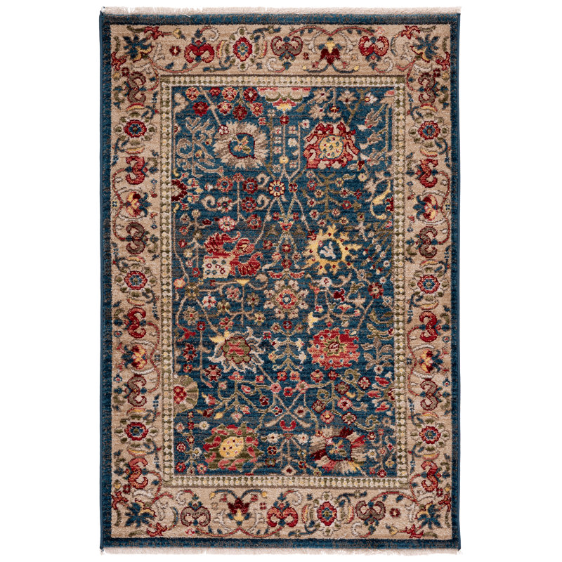 Tapis oriental performance Kurtz, Red/Beige, Rectangle 6' x 8'