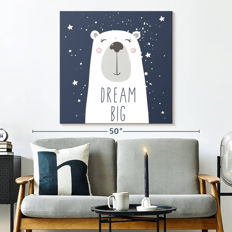 Ashelle Dream Big Bear, typographie, H 33 po x l 33 po