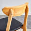 Ensemble de chaises de salle à manger en bois d'hévéa Cozy - 2 pièces