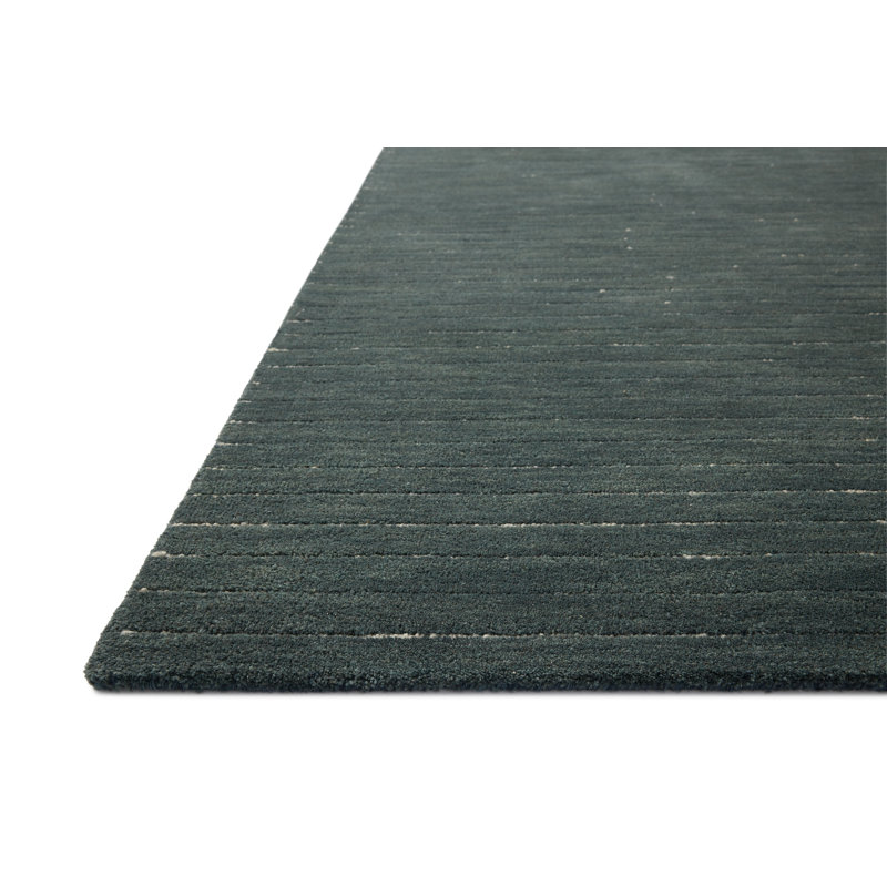 Tapis Chris Loves Julia x Loloi Henry, Carré 1 pi 6 po, Denim / ivoire