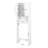 Bathroom Cabinet For Over Toilet - Spacious, Adjustable Shelf, White, 24.05x7.59x69.09 Inch White Organizer Stylish,