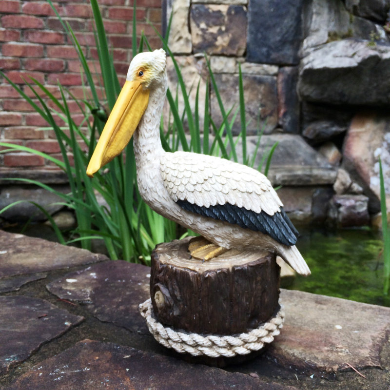 Life's a Beach Summer Pelican Nautical Statue