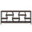 709 Inch Industrial Sofa Console Table With 4 Tier Wood Storage Shelves For Hallway, Living Room, Foyer
