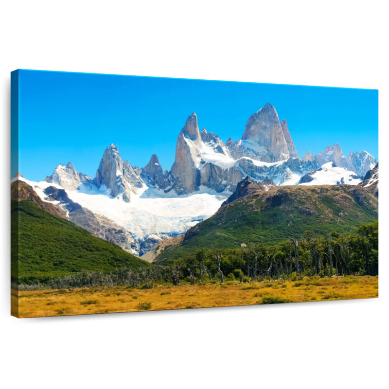 Mont Fitz Roy, Alvord, ciel bleu, H 24 po x l 36 po