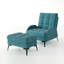 Affric 60cm Wide Velvet Wing Chair Recliner-2130332475