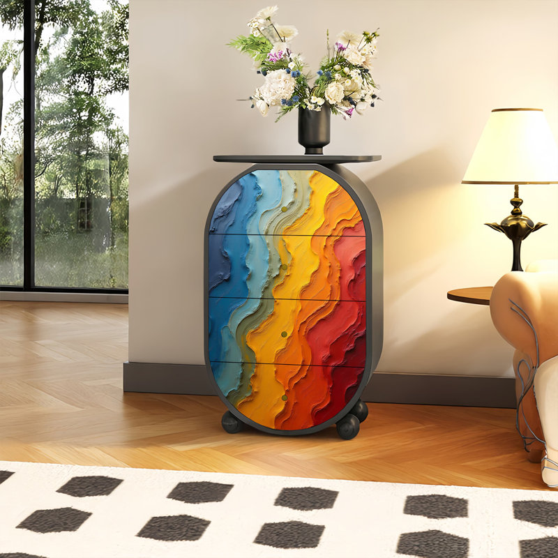Armoire de salon 4 tiroirs Modern