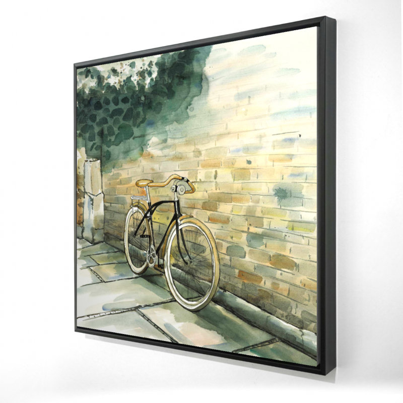 "Vieille bicyclette urbaine" sur toile