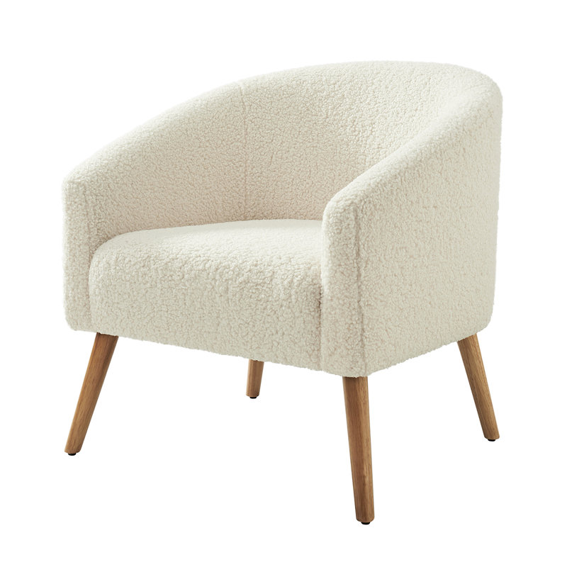 Upholstered Armchair, Ivory