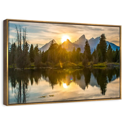 Coucher de soleil spectaculaire sur Grand Teton