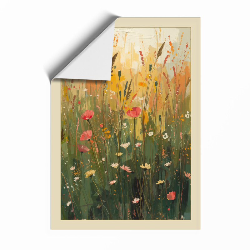 Wildflower Meadow Botanical - Framed Print, Unframed, A1 - 84.1 x 59.4 cm
