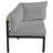 Ensemble de conversation modulaire d'extérieur moderne avec ensemble de conversation et coussins de patio-381915298