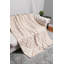 Jeté floral luxueux à motif damassé floral - Beige