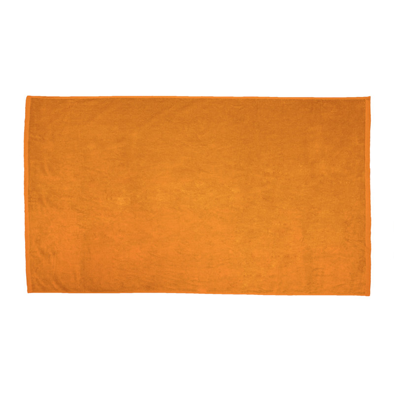 Velour 100% Cotton Lightweight Beach Towel, Orange