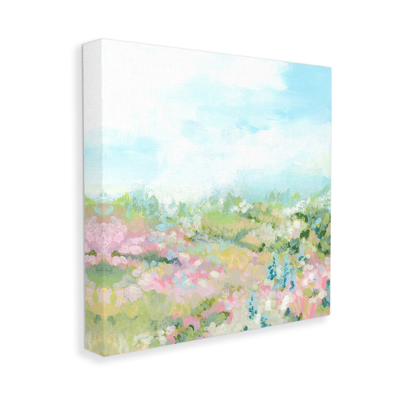 «Pastel Cloudy Meadow», art mural sur toile par June Erica Vess, H 24 po x l 24 po