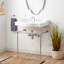 30" Cierra 31" Tall Vitreous China Rectangular Console Bathroom Sink with Overflow-1584755533