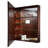 Charley Surface Mount Framed Medicine Cabinet with 3 Shelves-1867488310-1817475170