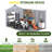 8X12 FT Outdoor Storage Shed, Weather-Resistant Shed With Lockable Double Doors & Built-In Floor, Sloped Roof Outdoor Shed For Backyard, Patio & Lawn, Black-121909654