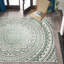 Tapis oriental intérieur / extérieur beige / vert Cervantez-763791423