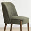 Chaise de salle à manger rembourrée à dossier en bois massif (ensemble de 6)-1776103300