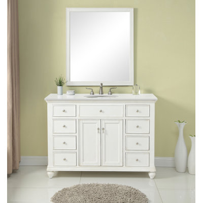 Meuble-lavabo simple de 48 po pour la salle de bain Otto