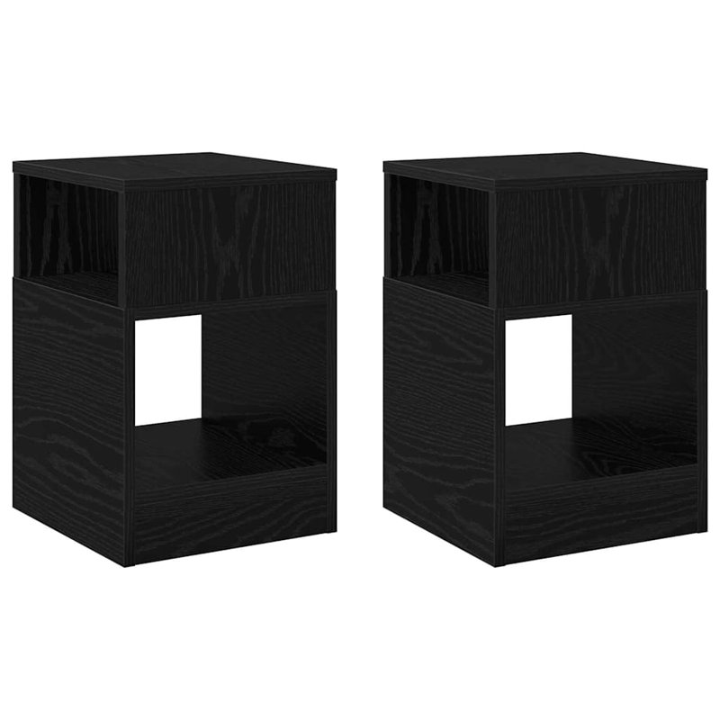 End Table, Black Oak
