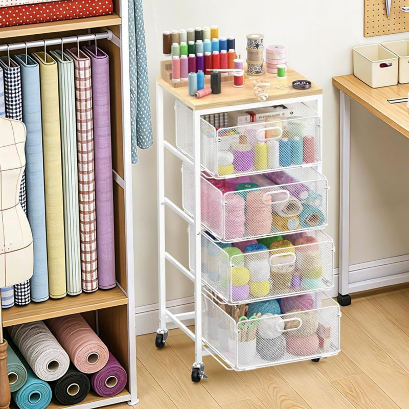 81cm H x 38cm W File Cart