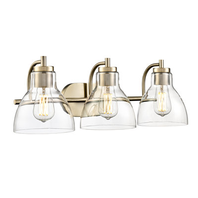 Knightsdale 25.25" 3-Light Vanity - Modern Gold