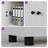 75" Extra Tall Storage Pantry Cabinet with Fluted Doors, Adjustable Shelves and Anti-tip Kit-1672821843