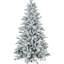 Arbre artificiel enneigé 6 pi, 994 pointes, support en métal, stable pour bureau 43,3 po x 70,9 po