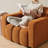40" Modern Chenille Style Accent Chair - Fashionable Cloud Design, Wide Seat, and Sturdy Solid Wood Frame-317348204