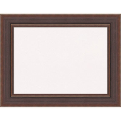 Tableau Moork avec cadre brun bronze, babillard en liège blanc, tableau d'organisation, tableau d'affichage