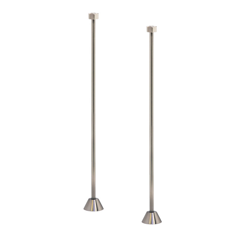 Alimentation Aviston pour pieds à griffes ou baignoires élégantes, Nickel brossé