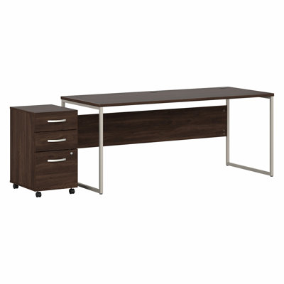 Desk And 3 Drawer Mobile Pedestal