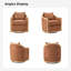 Fauteuil demi-tonneau Manja Jess Farmhouse-1027700252