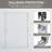 44-48 In. W X 72 In. H Double Sliding Shower Door, Semi-Frameless Bypass Bathroom Sliding Door With 1/4" (6Mm) Tempered Glass For Walk-In Shower-121415762