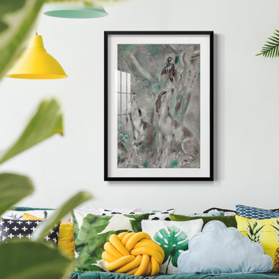 Imprimé animalier rétro, impression encadrée XX