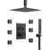 RelaxaJet High-Pressure 12‘’ FlowSync Control Collection Shower Faucet Set with Rough-In Valve，2.5 GPM