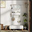 Floating Makeup Vanity With Large Mirror, Wall-Mounted Storage With Drawers, Pockets & Hooks For Small Spaces