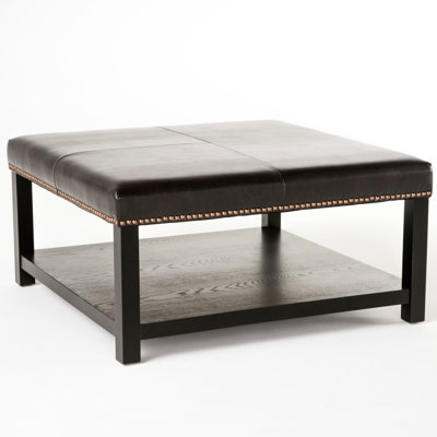 Dark Brown Coffee Table With Storage Capacity, Birch Wood Base, 35.91" Depth X 34.76" Width 18.49" Height In Brown, Frame Cushion,