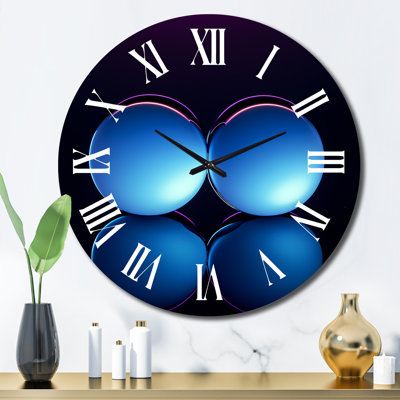 Horloge murale en métal