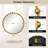 Metal Frame Beaded Decorative Round Wall Mirror-222715119-222715118
