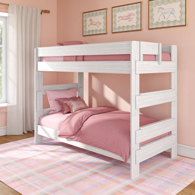 Kids Twin Over Twin Bunk Bed