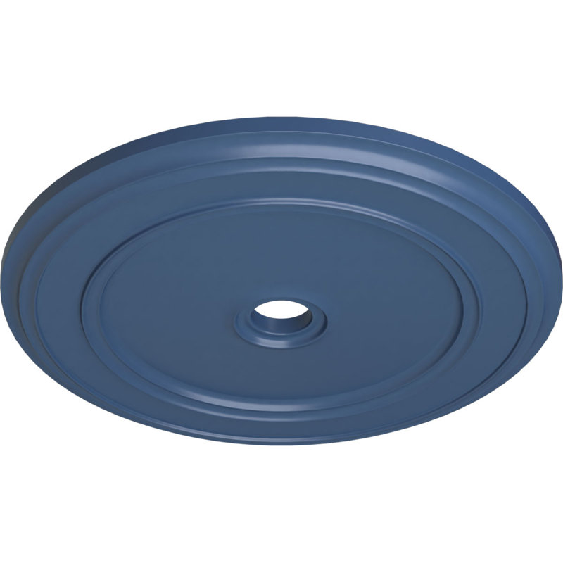 Endurathane Classic Ceiling Medallion, 41 1/8"OD x 4"ID x 2 1/8"P (Fits Canopies up to 5 1/2"), Hand-Painted Americana Finish