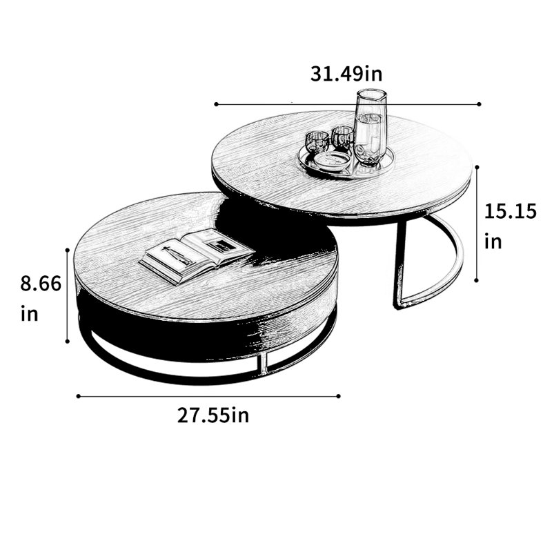Table basse simple de style simple