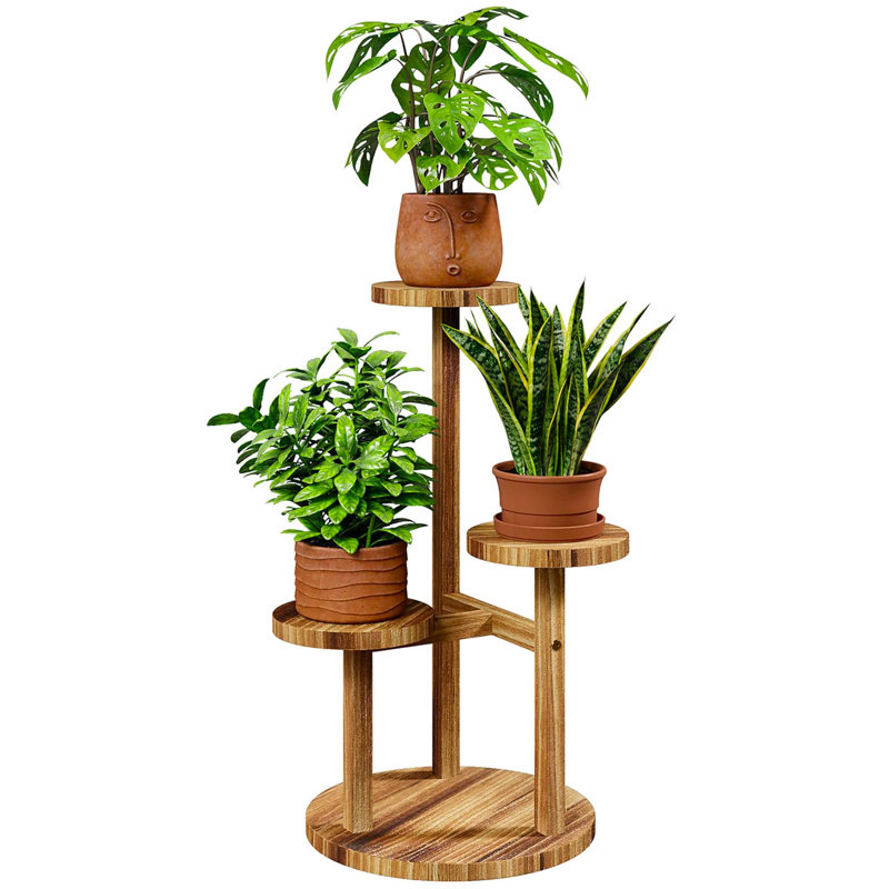 Solid Wood Plant Stand 3 Tier