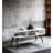Halima White & Black Finish Coffee Table